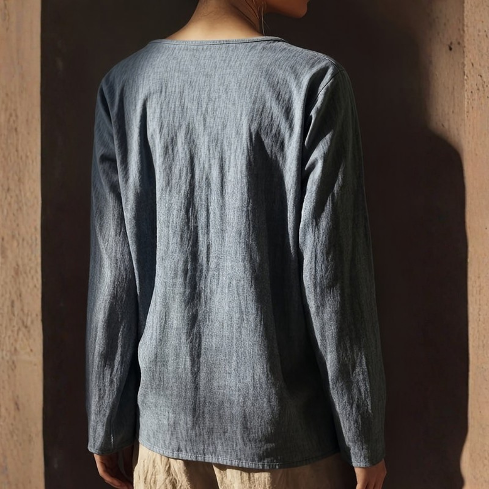 Rebecca | Women’s Literary Style Long Sleeve Casual Top