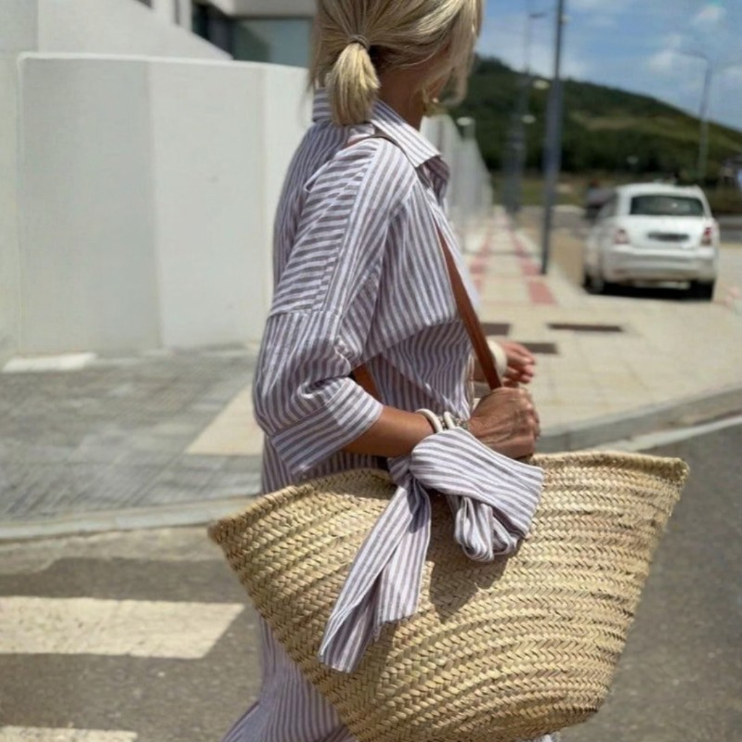 Women’s Timeless Striped Summer Shirt Dress