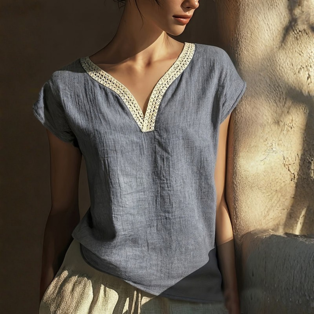 | Women’s Bohemian V-Neck Summer Blouse