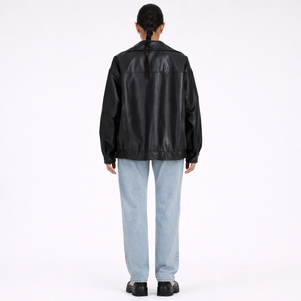 VALENCE – Women’s Modern Faux Leather Coat