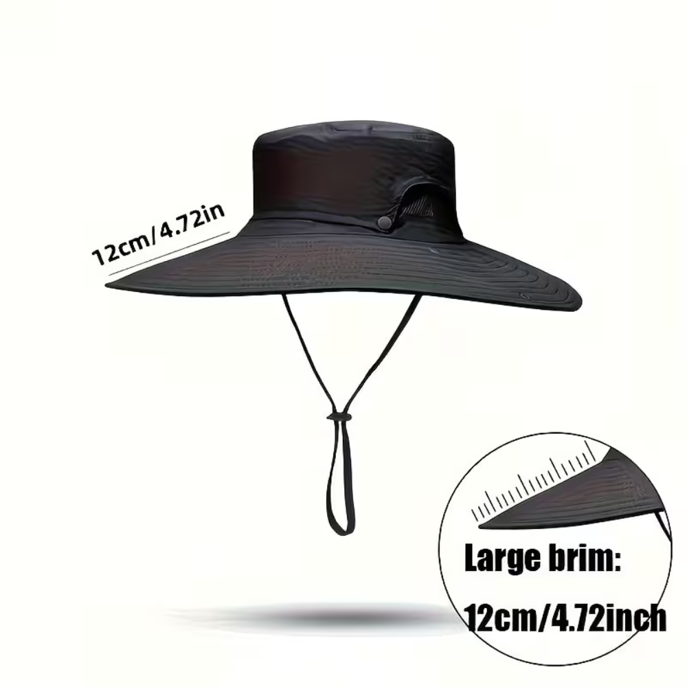 Breathable Outdoor Wide Brim Buckle Sun Hat