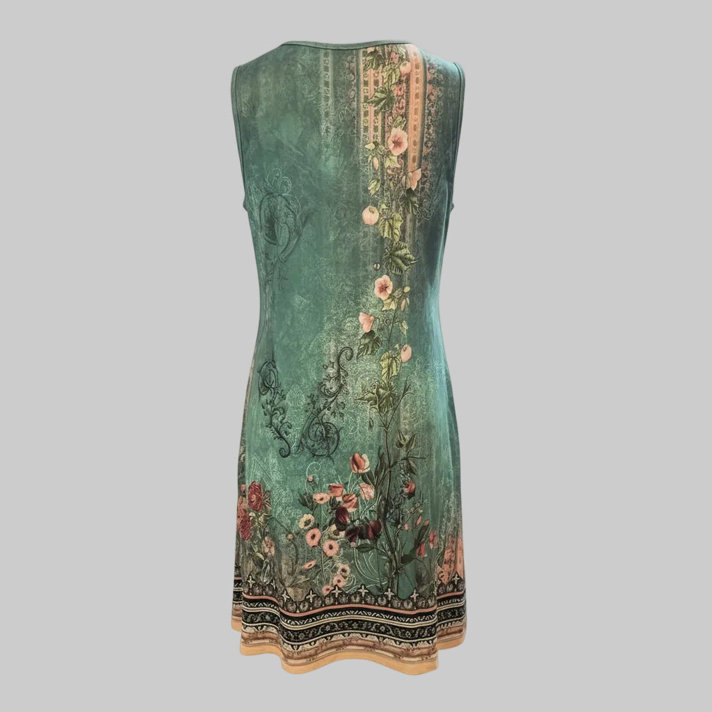 Elegant Floral Maxi Dress with Soft Flow