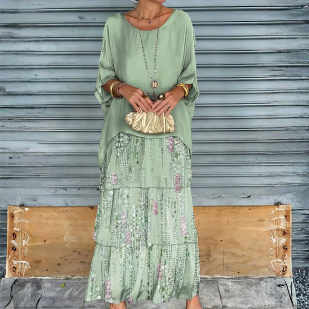 Modern Flowing Maxi Dress