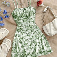 Floral Halter Dress with Elegant Silhouette