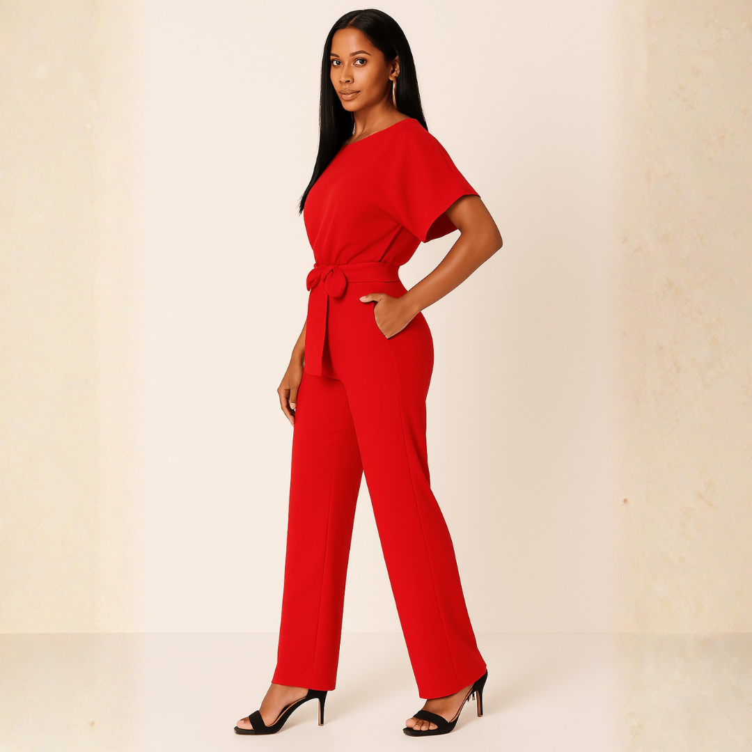| Tie Belt Jumpsuit