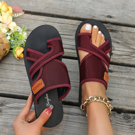 Women’s Lightweight Mesh Slippers Open-Toe Casual Wear