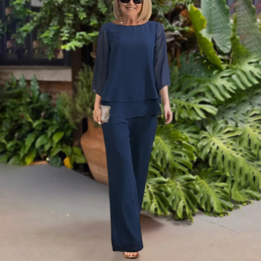 Élanora | Women’s Flowy Two Piece Pants Set Modern Summer Look