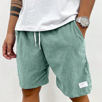 TerraTribe | Men’s Relaxed Fit Earth-Tone Cotton Drawstring Shorts