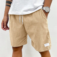 TerraTribe | Men’s Relaxed Fit Earth-Tone Cotton Drawstring Shorts