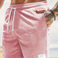 TerraTribe | Men’s Relaxed Fit Earth-Tone Cotton Drawstring Shorts