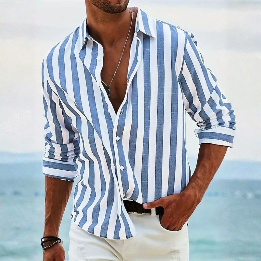 Greg | Striped Button-Down Casual Shirt