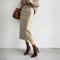 | Women’s Summer High Waist Midi Skirt