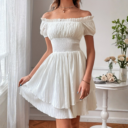 Elegant Square Neck Special Occasion Dress