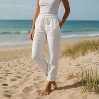 | Women’s Elastic Waist Casual Pants