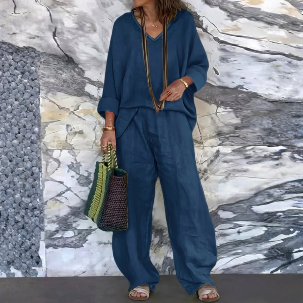 Women’s Casual Loose Fit Pants Suit
