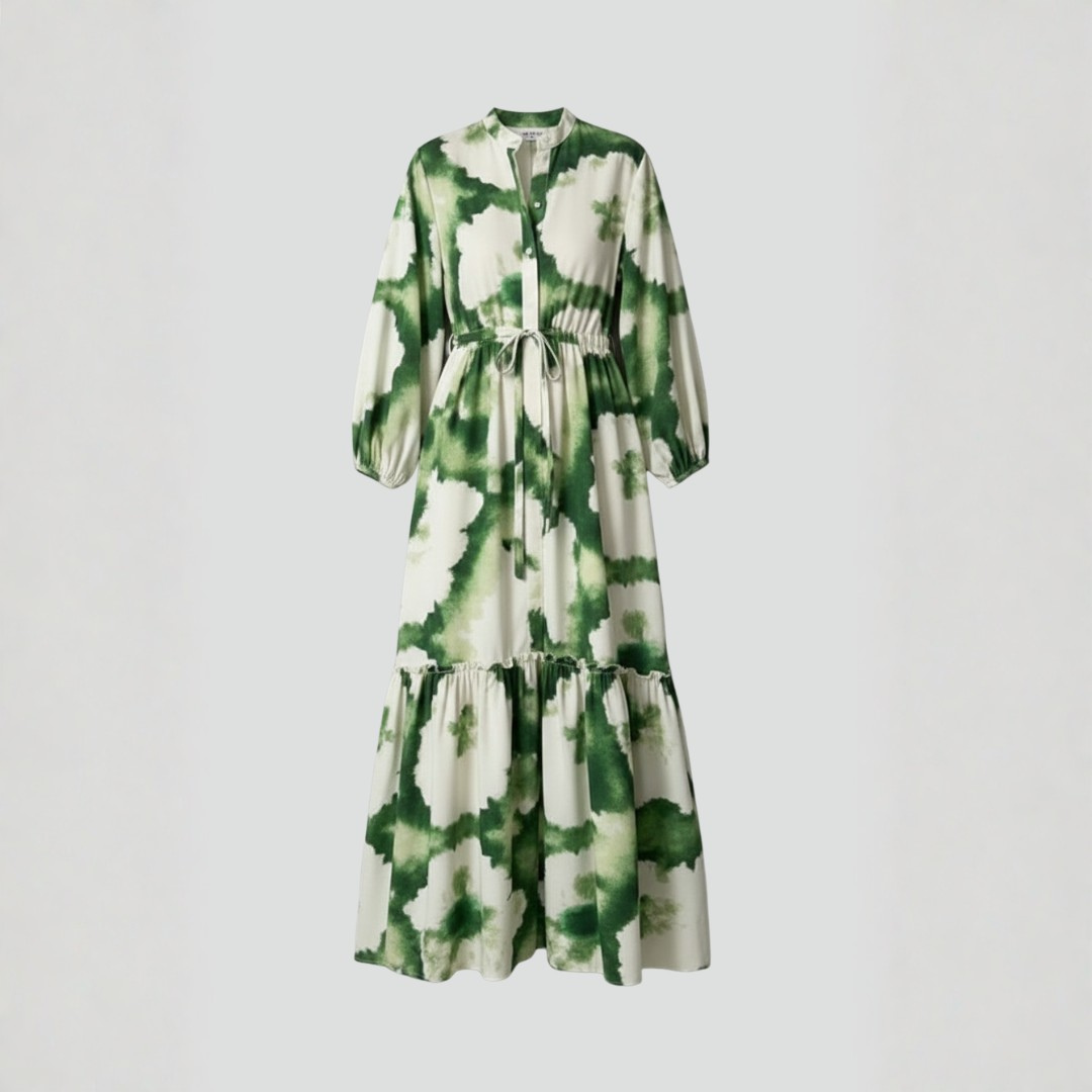 | Women’s V-Neck Long Sleeve Maxi Dress