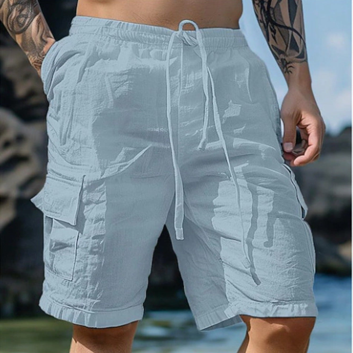 Men’s Lightweight Cotton Summer Shorts – Stay Cool and Confident All Day