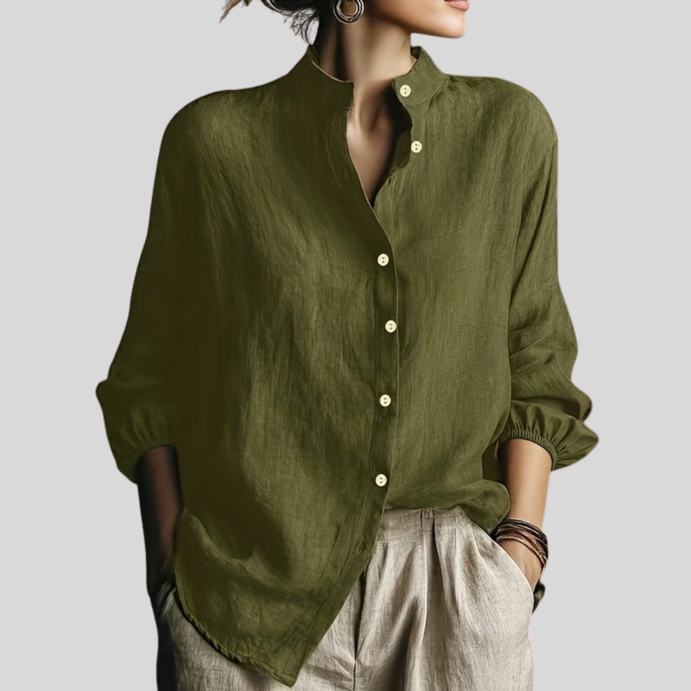 Riley | Women’s Loose Fit Vintage Casual Blouse