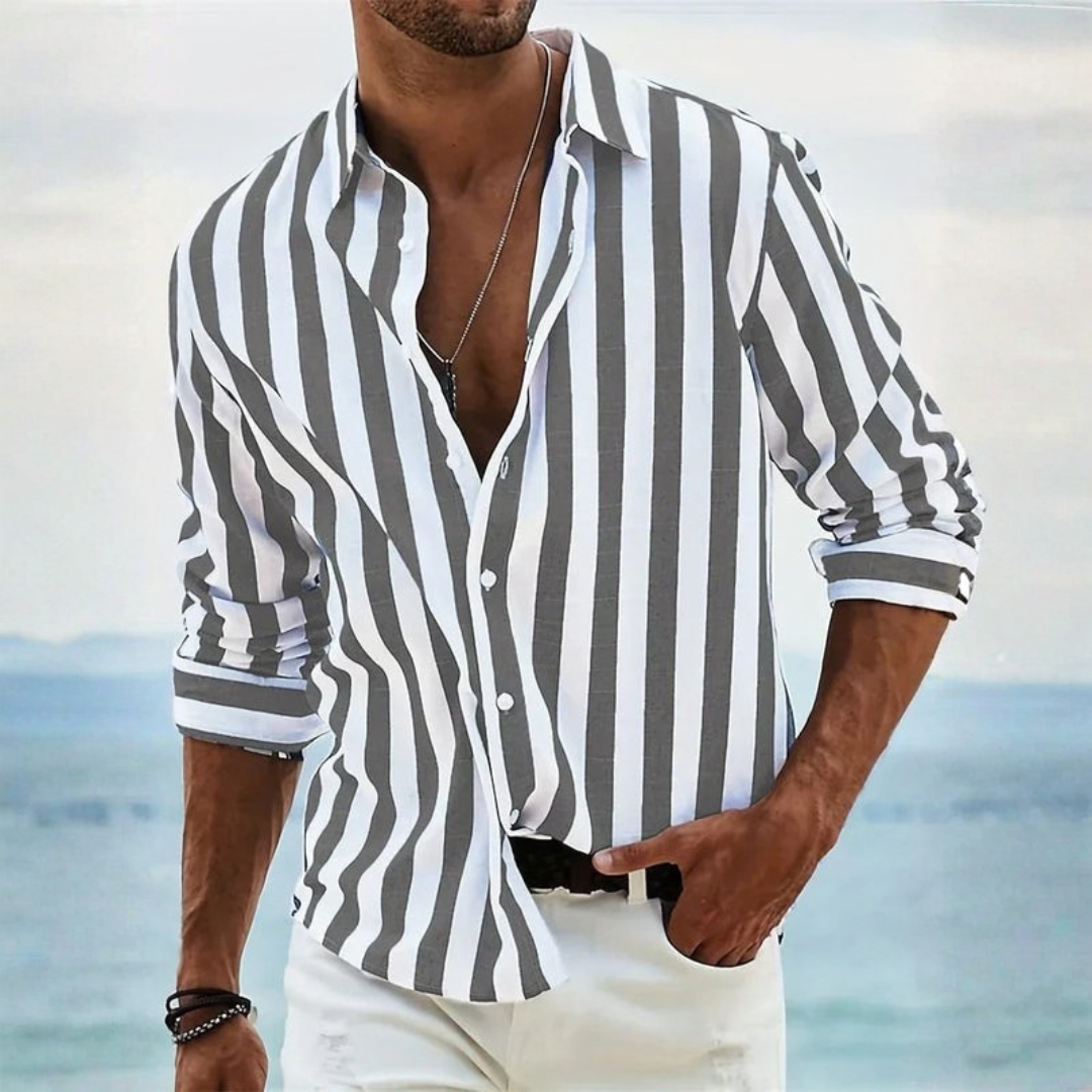 Greg | Striped Button-Down Casual Shirt