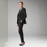 Women’s Three Piece Suit Set with Straight Trousers