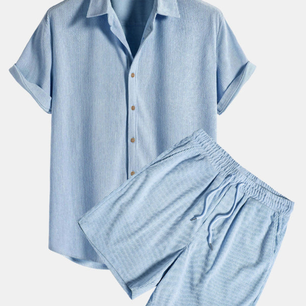 Wyatt | Men’s Short Sleeve Shirt and Pants Set