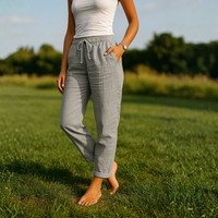 | Women’s Elastic Waist Casual Pants