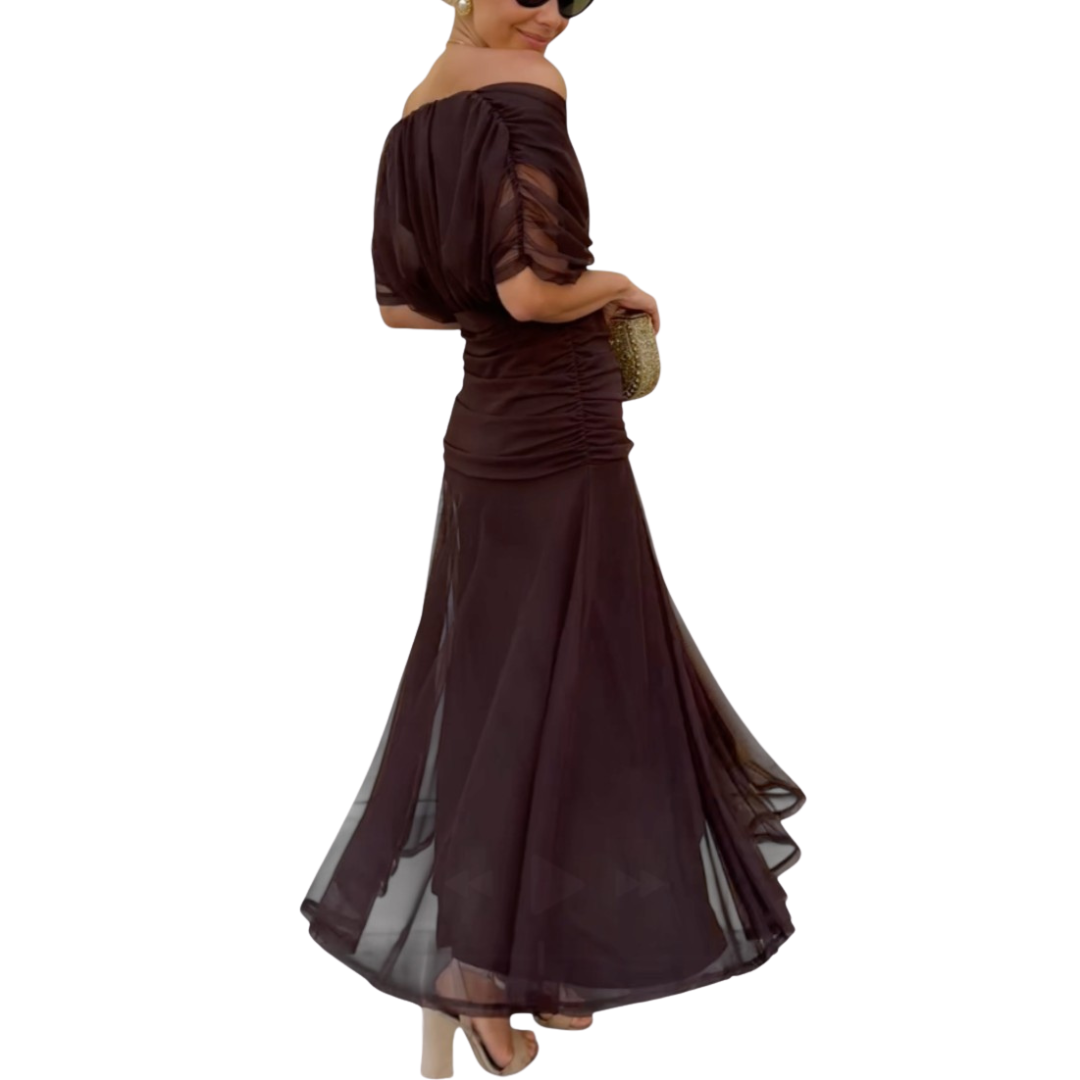 Elegant Floral V-Neck Dress