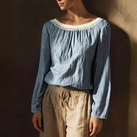 Rebecca | Women’s Literary Style Long Sleeve Casual Top