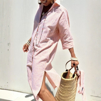 Women’s Timeless Striped Summer Shirt Dress