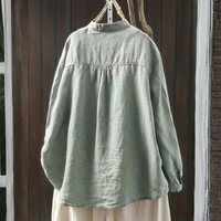 Women’s Vintage Button Front Casual Blouse