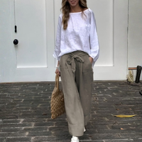 | Women’s Spring Summer Casual Wide Leg Pants