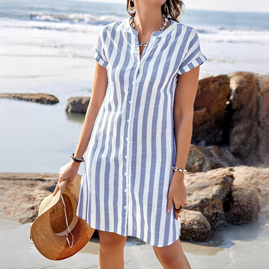 Women’s Elegant Striped Summer Dress