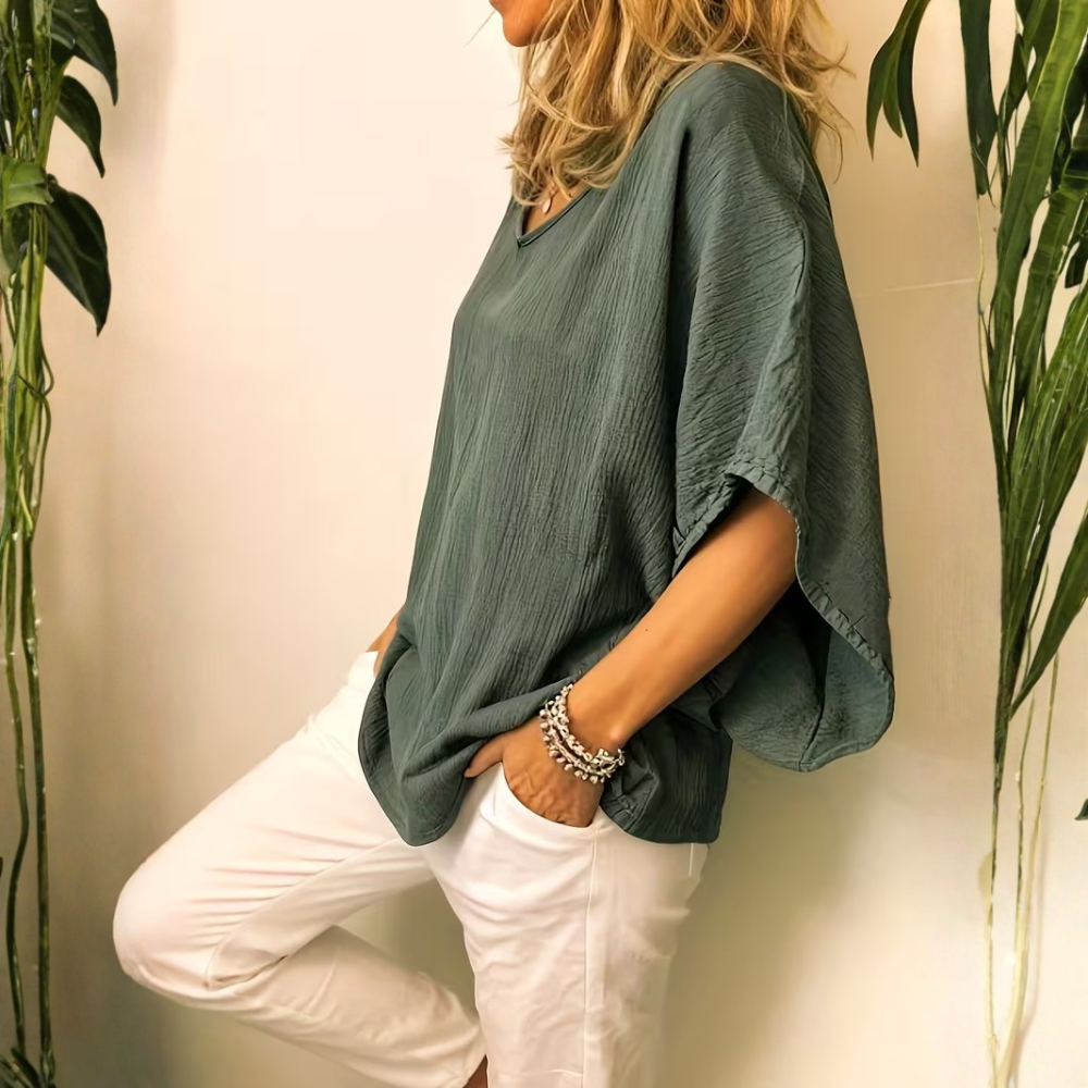 Nicole | Women’s Batwing Sleeve V-Neck Casual Top