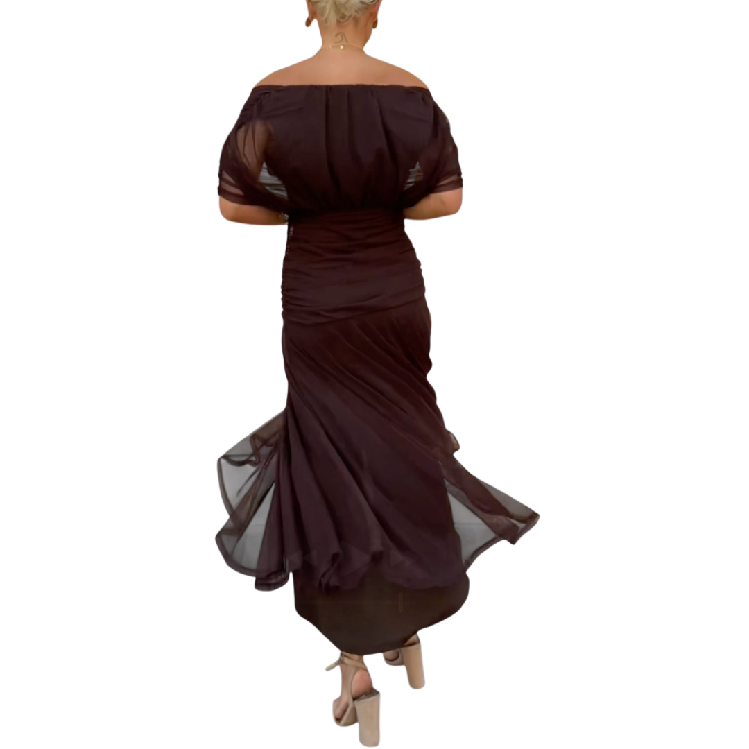 Elegant Floral V-Neck Dress