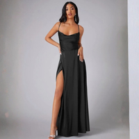 Women’s Long Evening Dress with Open Back