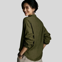 Riley | Women’s Loose Fit Vintage Casual Blouse