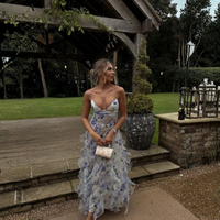 Women’s Summer Floral Cut-Out Maxi Dress