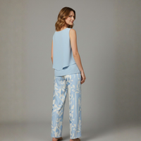 Women’s Two Piece Set with Sleeveless Top and Wide Legs