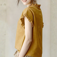 | Women’s Vintage Vacation Style Sleeve Blouse