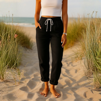 | Women’s Elastic Waist Casual Pants