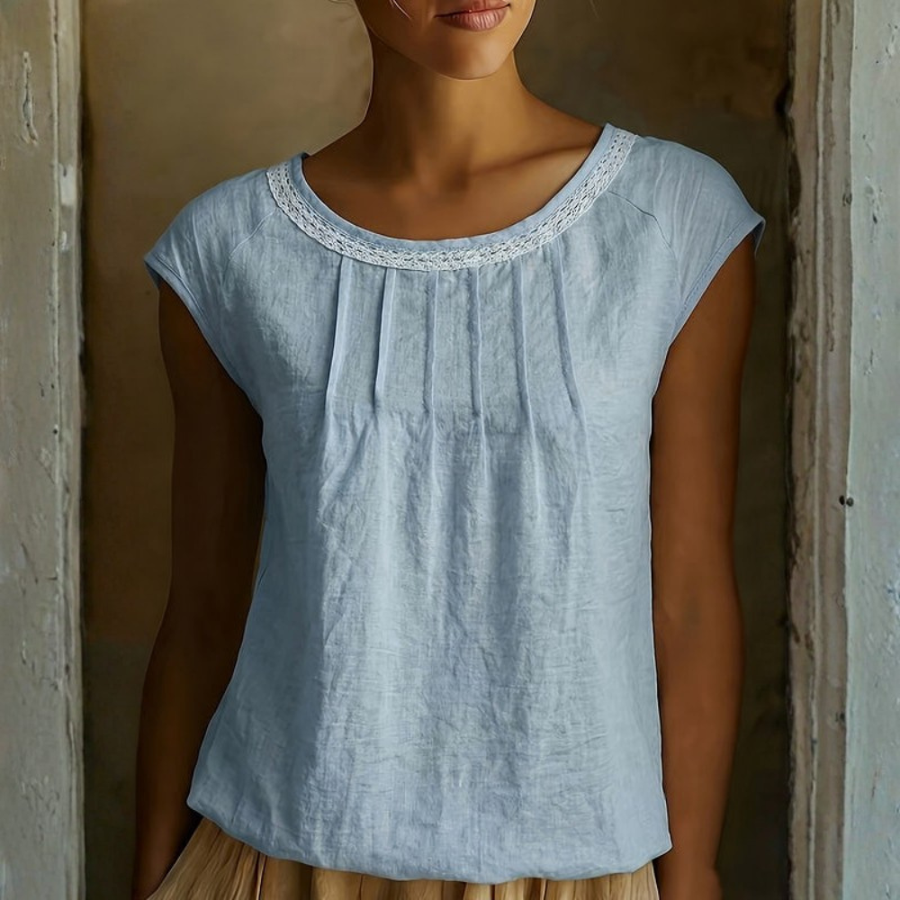 | Women’s Elegant Vintage Lace Collar Blouse