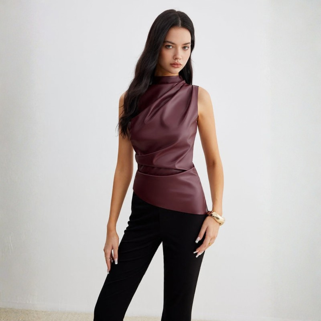 Women’s Summer Sleeveless High Neck Top