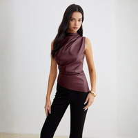 Women’s Summer Sleeveless High Neck Top