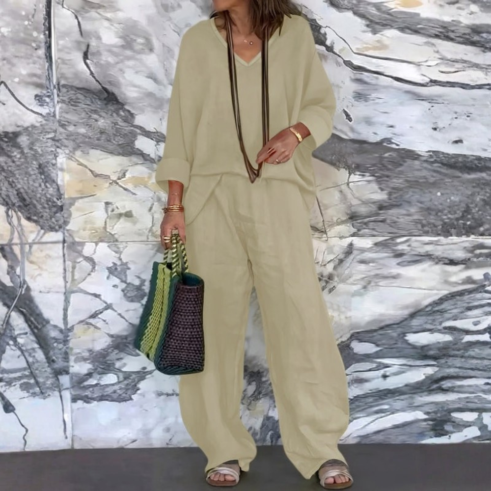 Women’s Casual Loose Fit Pants Suit