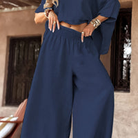 Women’s Casual Off-Shoulder Long Sleeve Top and Pants Set