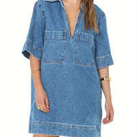 Airy Cotton Shirt Dress