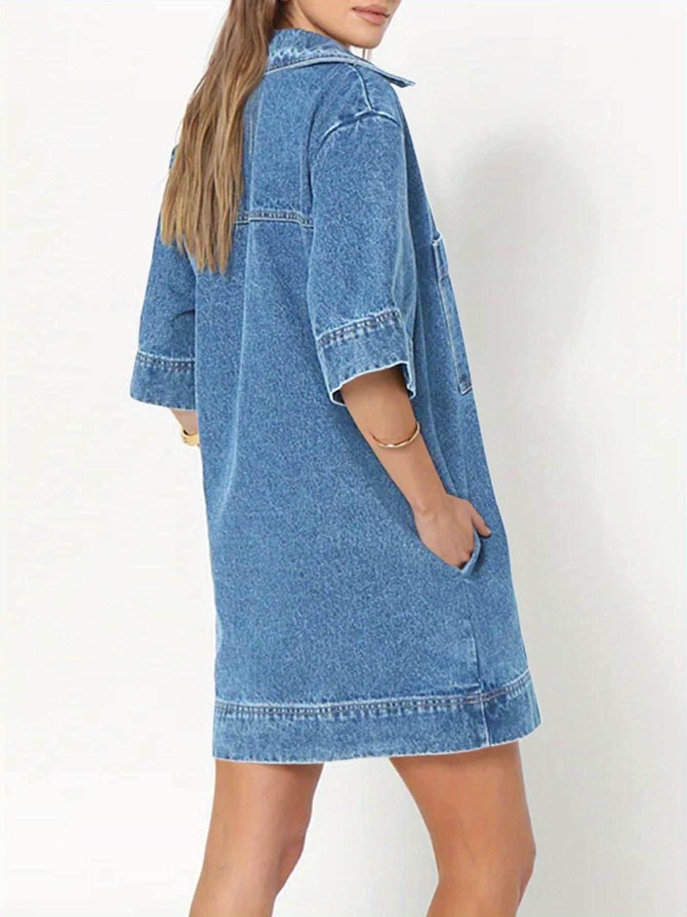 Airy Cotton Shirt Dress