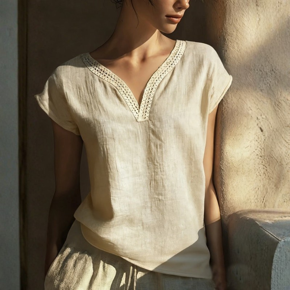 | Women’s Bohemian V-Neck Summer Blouse