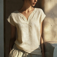 | Women’s Bohemian V-Neck Summer Blouse