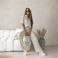 | Women’s Spring Summer Casual Button Detail Suit